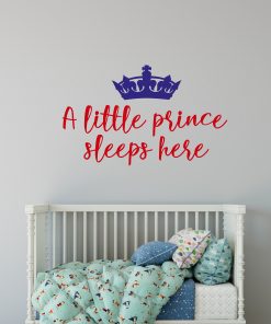 Baby girl nursery,princess crown decal,Little prince nursery decor,tiara sticker
