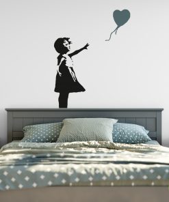 banksy balloon girl wall sticker