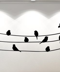 Birds On A Wire Wall Sticker | Stunning Bird Wall Stickers | Wall Art