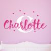 Girls Name with Stars Wall Sticker