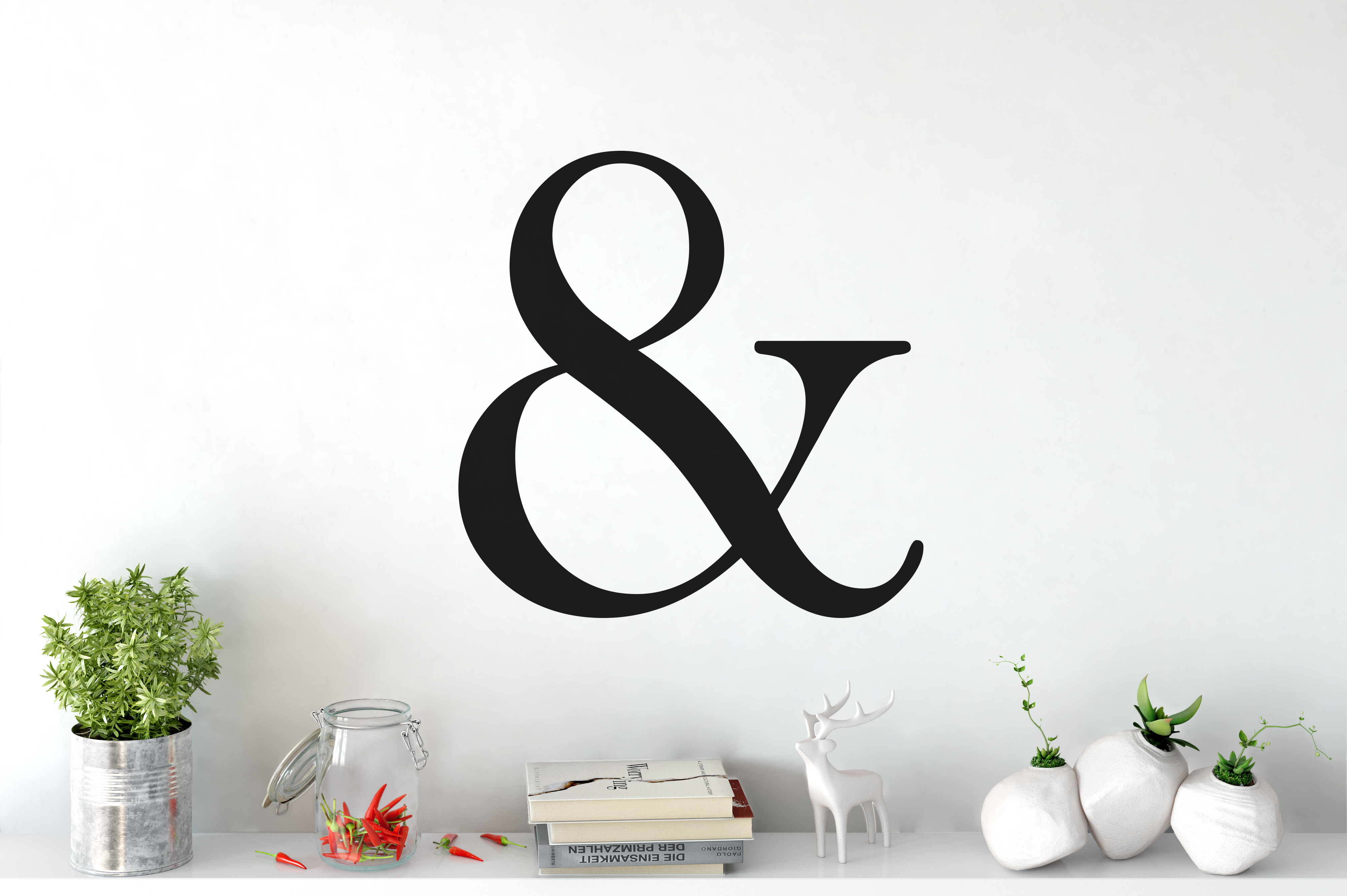 Ampersand Letter Wall Sticker