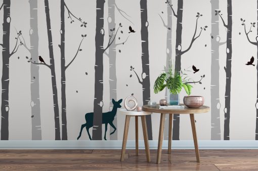 Grey Tree Wall Sticker
